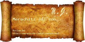Merschitz Jázon névjegykártya